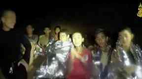 The Wild Boars youth football team became trapped in the cave on June 23.