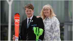 Proud: Ross with mum Wilma.