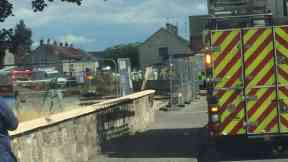 Fife: Man's leg trapped in substance. (Fife Jammer Locations)