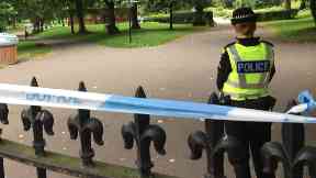 Kelvingrove Park: Area was cordoned off while officers investigated.