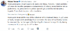 Michel Temer tweet
