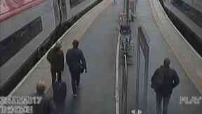 CCTV: The pair were caught.
