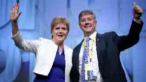 Independence push: Nicola Sturgeon and Keith Brown.