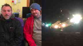 Rescued: They became lost in the Cairngorms.