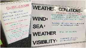 Grounded: Ferries leaving Ardrossan were cancelled.