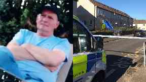 Scene: Kevin McGuire was injured outside his home in Wishaw.