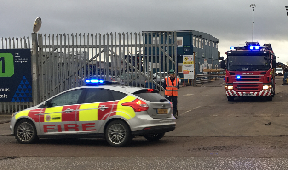 Explosion: Emergency services called to the scene.