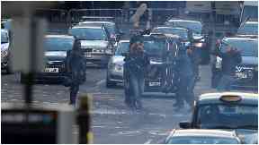 Action: Filming took place near George Square.
