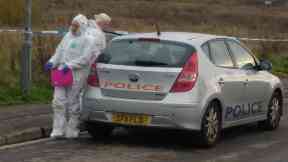 Discovery: Area cordoned off by police.
