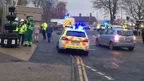 Inverurie: Burn Lane was closed for several hours.