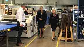 Scottish Leather Group: PM visited factory.