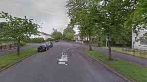 Glasgow: The man struck in Athelstane Road.