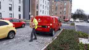 Posties are out in force across Aberdeen.