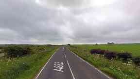 Accident: The crash happened on the A882 outside Wick.