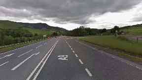 Fatal: The accident happened on the A9 outside of Blair Atholl.