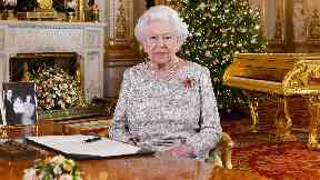 Message: The broadcast was recorded in Buckingham Palace's White Drawing Room.