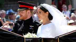 Wedding: Harry and Meghan on their big day.