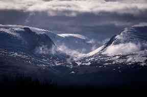 The Lairig Ghru from Aviemore.