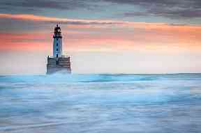 This lighthouse was built by David Alan Stevenson in 1895.