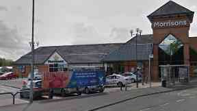 Morrisons: Woman knocked to the ground.
