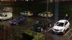 Drumchapel: Street cordoned off by police.