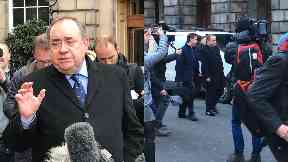 At court: Alex Salmond.