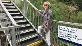 Campaign: Ms Hutton would like to see Lochwinnoch train station updated.