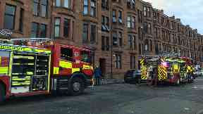 Glasgow: Road has been closed by police.