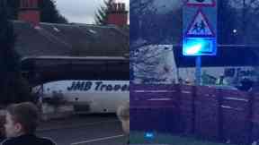 Coatbridge: Road has been closed by police.