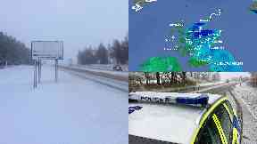 Snow: Ice will also affect parts of Scotland.