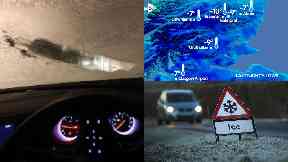 Frost: Temperatures dropped to -10C.
