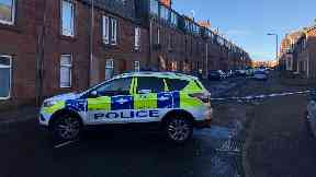 Police closed off the street following the incident.