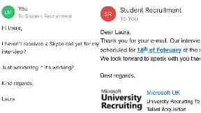 Laura's email exchanges with Microsoft went viral.