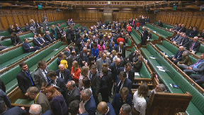 House of Commons: Latest in series of Brexit votes takes place.