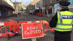Closed: The road has been restricted.