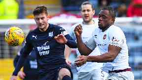 Ikpeazu led the line for Hearts.