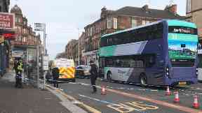 Shawlands: The street was cordoned off.