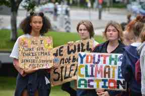 Climate protest: Councillors urged to 'see sense'.