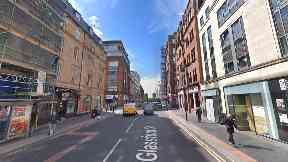 Glasgow: Anwar knocked down his victim in Glassford Street.