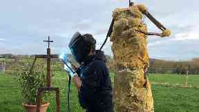 Artwork: The memorial will be unveiled in Barra next year.