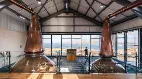 Inside the Ardnahoe Distillery.