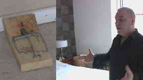 Traps: Mr O'Brien said he now stays with friends and family as much as he can.