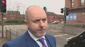 Scene of the crime: Detective inspector Alan McAlpine.
