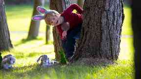 Easter fun: Egg hunts will take place across the country.
