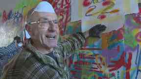 Happy: Pensioners have picked up spray cans for the first time.