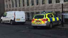 Investigation: Police have sealed off the area.