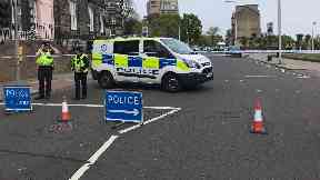 Dundee: Police have cordoned off the area.