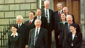 The first cabinet gathers after the 1999 Holyrood elections.