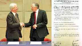 Jim Wallace and Donald Dewar eventually reached an agreement.