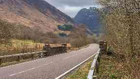 Allt Fhiodhan Bridge: The area in Glencoe will be transformed.
